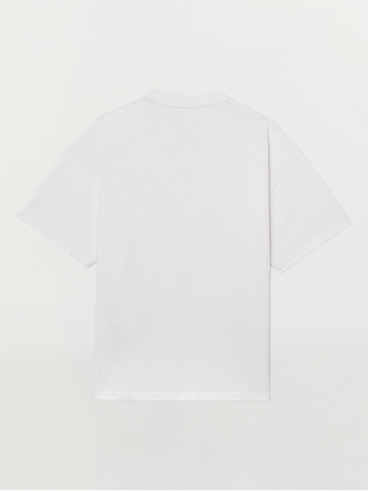 White Oversized Cotton T-Shirt – Black EN Monogram