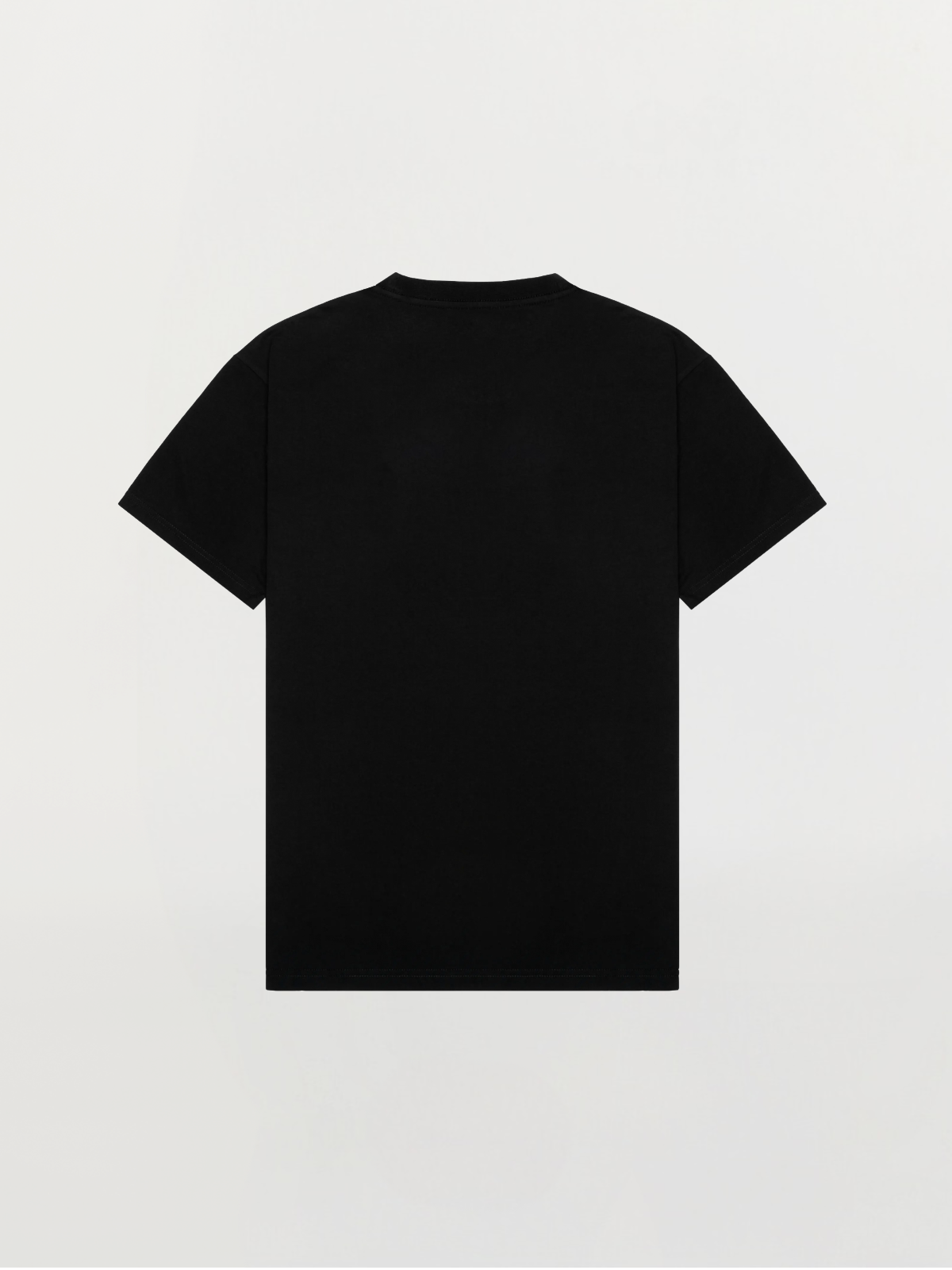 Schwarzes Oversized Baumwoll-T-Shirt – Weiße ENARMO Signatur